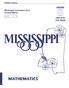 Student Name GRADE. Mississippi Curriculum Test, Second Edition PRACTICE TEST BOOK MATHEMATICS
