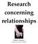 Research concerning relationships