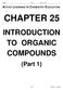 NAME PER DATE DUE ACTIVE LEARNING IN CHEMISTRY EDUCATION CHAPTER 25 INTRODUCTION TO ORGANIC COMPOUNDS. (Part 1) , A.J.