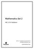 Mathematics Ext 2. HSC 2014 Solutions. Suite 403, 410 Elizabeth St, Surry Hills NSW 2010 keystoneeducation.com.
