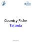Country Fiche Estonia
