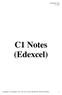 September 2012 C1 Note. C1 Notes (Edexcel) Copyright   - For AS, A2 notes and IGCSE / GCSE worksheets 1