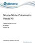 Nitrate/Nitrite Colorimetric Assay Kit