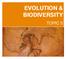 EVOLUTION & BIODIVERSITY TOPIC 5