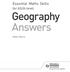 Essential Maths Skills. for AS/A-level. Geography Answers. Helen Harris