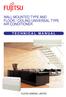 WALL MOUNTED TYPE AND FLOOR / CEILING UNIVERSAL TYPE AIR CONDITIONER TECHNICAL MANUAL