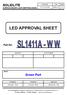 LED APPROVAL SHEET SOLIDLITE. Green Part. Part No: SURFACE MOUNT LIGHT EMITTING DIODE NOTE : Prepared Checked Approved Joanne Chu.