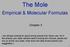 The Mole. Empirical & Molecular Formulas. Chapter 3