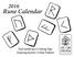 Rune Calendar. Each month has a Coloring Page Featuring the first 12 Elder Futhark. LUV 2 LRN publishing.