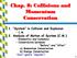 Chap. 8: Collisions and Momentum Conservation