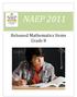 NAEP Released Mathematics Items Grade 8
