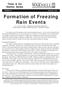Formation of Freezing Rain Events