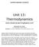 Unit 13: Thermodynamics