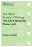 The Royal Society of Biology: The UK s favourite flower poll