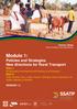 Trainers Notes Rural Transport Training Materials. Module 1: