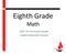 Eighth Grade Math Curriculum Guide Iredell-Statesville Schools