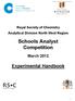 Schools Analyst Competition