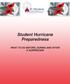 Student Hurricane Preparedness WHAT TO DO BEFORE, DURING AND AFTER A HURRRICANE