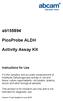 ab PicoProbe ALDH Activity Assay Kit Instructions for Use