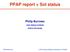 PPAP report + SoI status