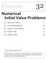 Numerical Initial Value Problems