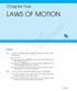 LAWS OF MOTION. Chapter Five MCQ I