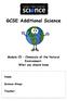 GCSE Additional Science