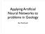 Applying Artificial Neural Networks to problems in Geology. Ben MacDonell
