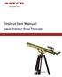 saxon Instruction Manual saxon Grandeur Brass Telescope High quality optics