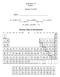 Chemistry 171 Exam 1. January 13, Name. Periodic Table of the Elements