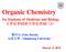 Organic Chemistry. for Students of Medicine and Biology 大学化学 III 和大学化学 III(2)