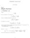 Elliptic functions. MATH 681: Lecture Notes. Part I. 1 Evaluating ds cos s. 18 June 2014
