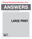 Released Assessment Questions, 2015 ANSWERS. Grade 9 Assessment of Mathematics Academic LARGE PRINT