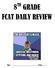 8 TH GRADE FCAT DAILY REVIEW