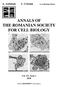 ANNALS OF THE ROMANIAN SOCIETY FOR CELL BIOLOGY