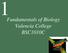 Fundamentals of Biology Valencia College BSC1010C