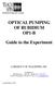 OPTICAL PUMPING OF RUBIDIUM OP1-B. Guide to the Experiment