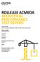 ROLLEASE ACMEDA ACOUSTICAL PERFORMANCE TEST REPORT