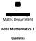 Core Mathematics 1 Quadratics