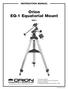 EQ-1 Equatorial Mount