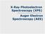 X-Ray Photoelectron Spectroscopy (XPS) Auger Electron Spectroscopy (AES)