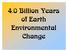 4.0 Billion Years of Earth Environmental Change