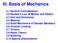 III. Basis of Mechanics