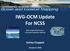 IWG-OCM Update For NCSS