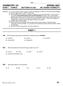 CHEMISTRY 101 SPRING 2007 EXAM 1 FORM D SECTIONS DR. KEENEY-KENNICUTT PART 1