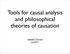 Tools for causal analysis and philosophical theories of causation. Isabelle Drouet (IHPST)
