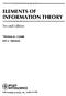 ELEMENTS O F INFORMATION THEORY