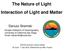 The Nature of Light Interaction of Light and Matter