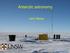 Antarctic astronomy. John Storey. Image: Xuefei Gong