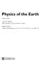 Physics of the Earth